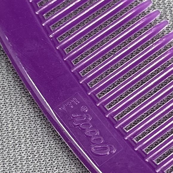 Vintage Goody 80s 90s Pocket Combs Purple Blue Retro Groovy Old School Lot of 3 - Picture 9 of 16